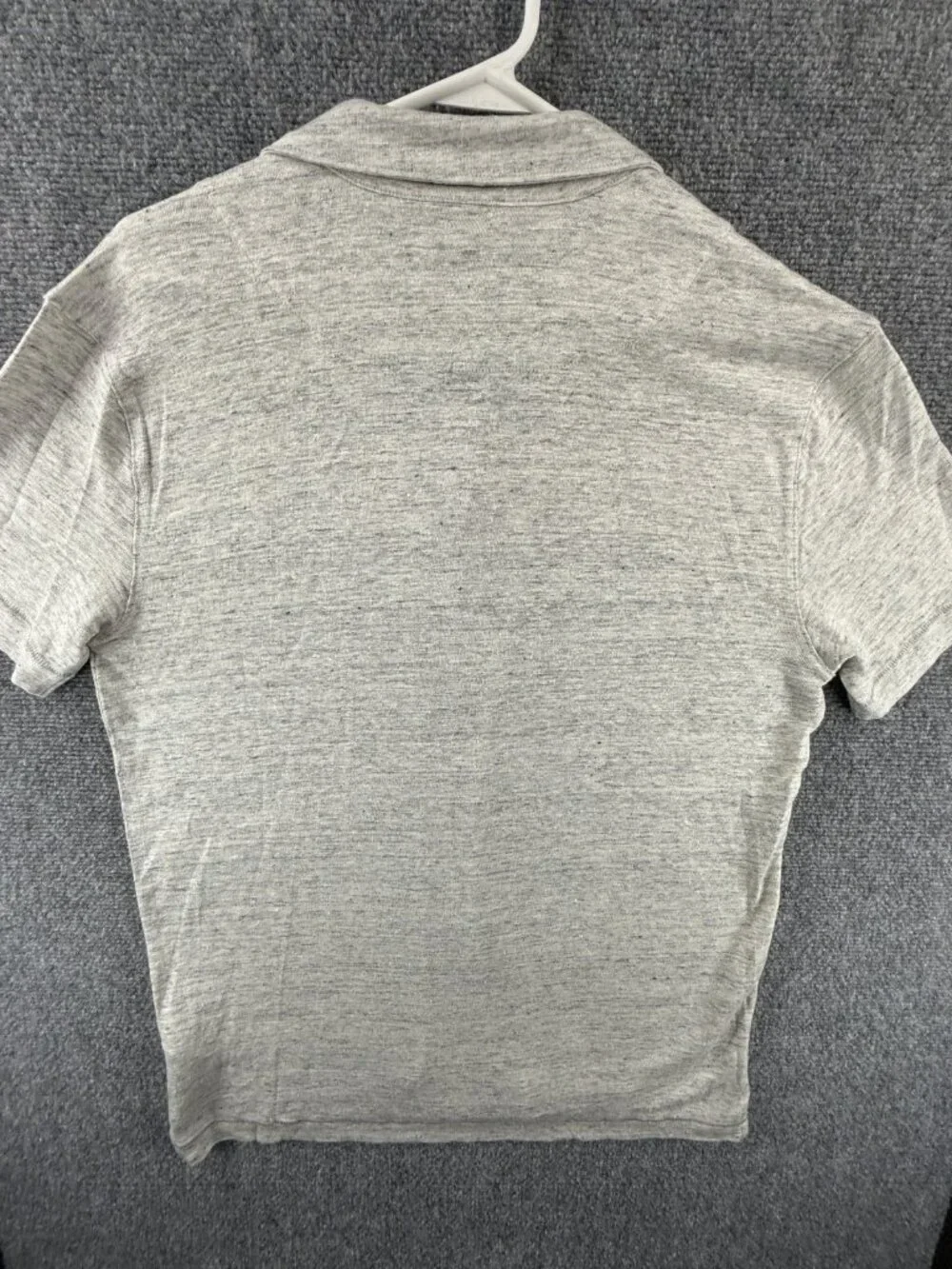 NWT Banana Republic KNIT LINEN Button Up Shirt Small Heathered Beige Camp Hawaii